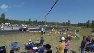 CHEVY COUPE VS 1928 FORD MODEL A ROADSTER BILLETPROOF ERUPTION DRAGS 2014