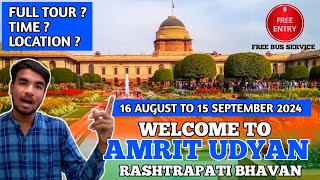 Amrit udyan rashtrapati bhavan 2024 / Amrit Udyan 2024/ Amrit udyan ticket booking 2024 - Full Tour