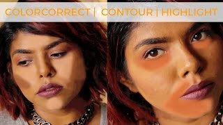 AFFORDABLE! Color correct | Highlight | Contour for Dusky Skin