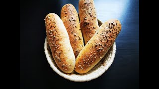 نان باگت/Baguette  Bread / فوق العاده آسان و خوشمزه