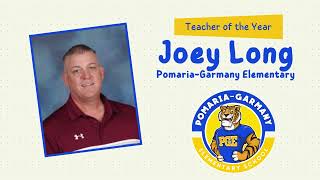 Joey Long - Pomaria-Garmany Teacher of the Year