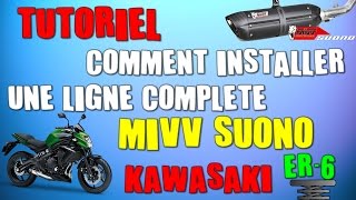 Kawasaki ER6: Comment installer une ligne complète Mivv Suono de 2012 à 2016