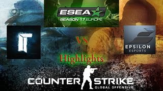 ESEA Invite Season 17 Europe - Titan vs Epsilon [Dust2] - Highlights - 9.8.2014