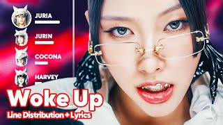 XG - WOKE UP (Line Distribution + Lyrics Karaoke) PATREON REQUESTED