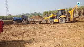 Sonalika 35 vs Mahindra 575 tractor vs jcb full loaded trailer compitition.सोनालिका 35 ट्रेक्टर पावर