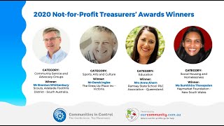 The 2020 Commonwealth Bank Not-for-Profit Treasurers' Awards