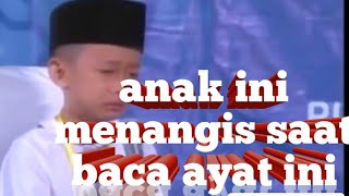 Anak ini menangis saat baca ayat ini||surah aljumu'ah