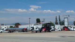 L.A. County Fire Coulson Boeing Chinook Helicopter at Van Nuys VNY Airport