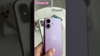 cámara del iphone 16 vs cámara del iphone X #shorts #iphone16