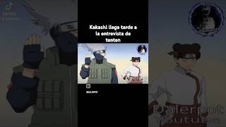 Kakashi llega tarde a la entrevista de tenten #kakashi #tenten #narutoshippuden #kakashihatake