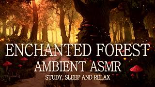 ASMR Enchanted Forest Ambience - Fantasy, Wind, Walking, Soundscape