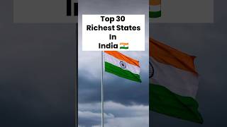 Top 30 richest states in India | Richest states in India | #shorts