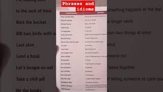 Phrases and idioms #phrases  #idioms #class6idioms #class7idioms