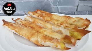 Zigaretten Börek mit Kartoffelfüllung Rezept | Finger Food | Nadas Welt Rezepte