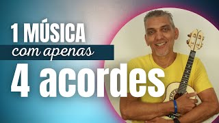 UMA Música Fácil COM APENAS 4 Acordes Pra Você Tocar no Cavaquinho - Professor Damiro