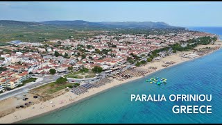 Paralia Ofriniou, Greece - 4K Drone Video