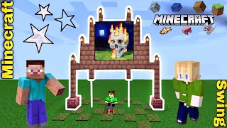 How to make working Swing in Minecraft #shorts #minecraft #gaming