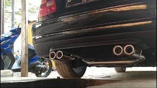 bmw e46 double Muffler, by Dre knalpot Banjarbaru