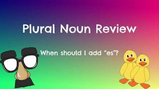 Plural Noun Review