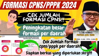 🔴UPDATE JUMLAH FORMASI CPNS/PPPK 2024❗DAERAH INI FULL CPNS TANPA PPPK❓GAJI PPPK JELAS❗SIAP2 SKRG❗