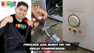 Freezer ada bunyi tik tik dekat compressor