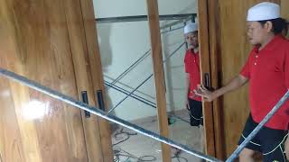 almari pintu sleding full atap