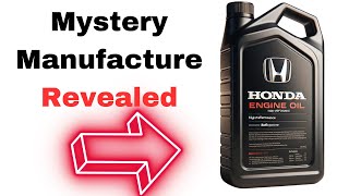 Who Makes Honda Oil? The Mystery Manufacture Revealed!