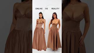 ONLINE VS REALITY #shorts #reels #ootd #outfit #style #fashion #fashiontrends #foryou #foryourpage