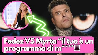 Fedez: "il tuo è un programma di m****!!!"