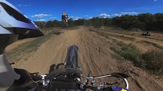 Jumping Dirt Bikes at Dyracuse Off Road SX Track