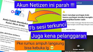 Atasi fb sesi terkunci tidak bisa dibuka ketutup pelanggaran postingan fb 2023