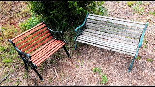 Turning an outside bench into a chair