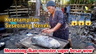 IKAN KAKAP SUPER GEDHE !!! keterampilan memotong ikan besar