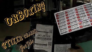 Unboxing Stiker Channel Youtube - BAHAN TEBAL + BONUS STIKER GLOSSY | Dellasgrosir