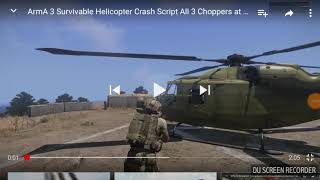 Helicopters going down in game