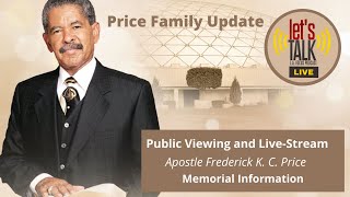 Fred Price Family Memorial Update