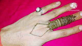 आज का न्यू ट्रिक 1मिनट मे सीखे मेहंदी|mehndi ||finger mehndi@Mywork9919