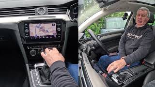 How to set the sat nav system  in a 2019 Volkswagen Passat