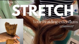 How to Cut ,Stretch and Feather braiding hair | Outre hair