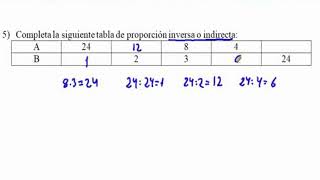 1 ESO Tema 8 Proporcionalidad   Ejercicio 5