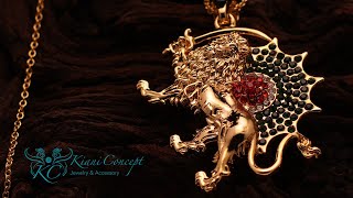 Lion & Sun Necklace by Kiani Concept