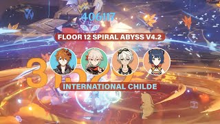 International Childe All Chambers - Floor 12 Spiral Abyss 4.2 (Genshin Impact)