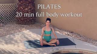 PILATES full body workout, bodyweight, 20 mins, no equipment