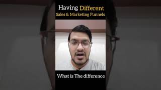 Difference Between Sales Funnels And Marketing Funnels #shorts