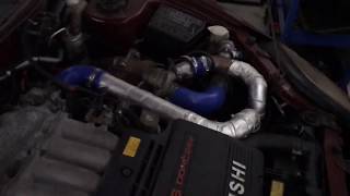 Homemade Turbo FTO e85 coldstart & 2steps launch control test!