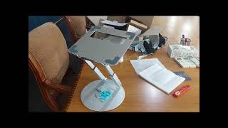 #unboxing Portable Laptop Stand with 360° Rotating Base - #Portronics