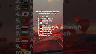 Most Affordable Holiday Destinations for 2024 #cappadocia#cappadociaturkey#hoian#capetown#mombasa