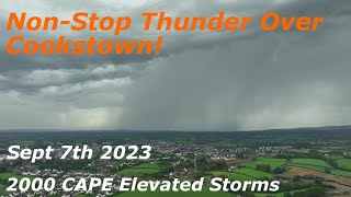 Rare Continuous Thunder Over Cookstown - Sept 7th 2023