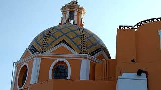 Vista desde la iglesia Santuario de La Virgen de los Remedios,en Cholula Puebla.