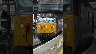 50008 ‘Thunderer’ stopping at York #class50 #york #northyorkshire #hh #thunderer #shorts #trains